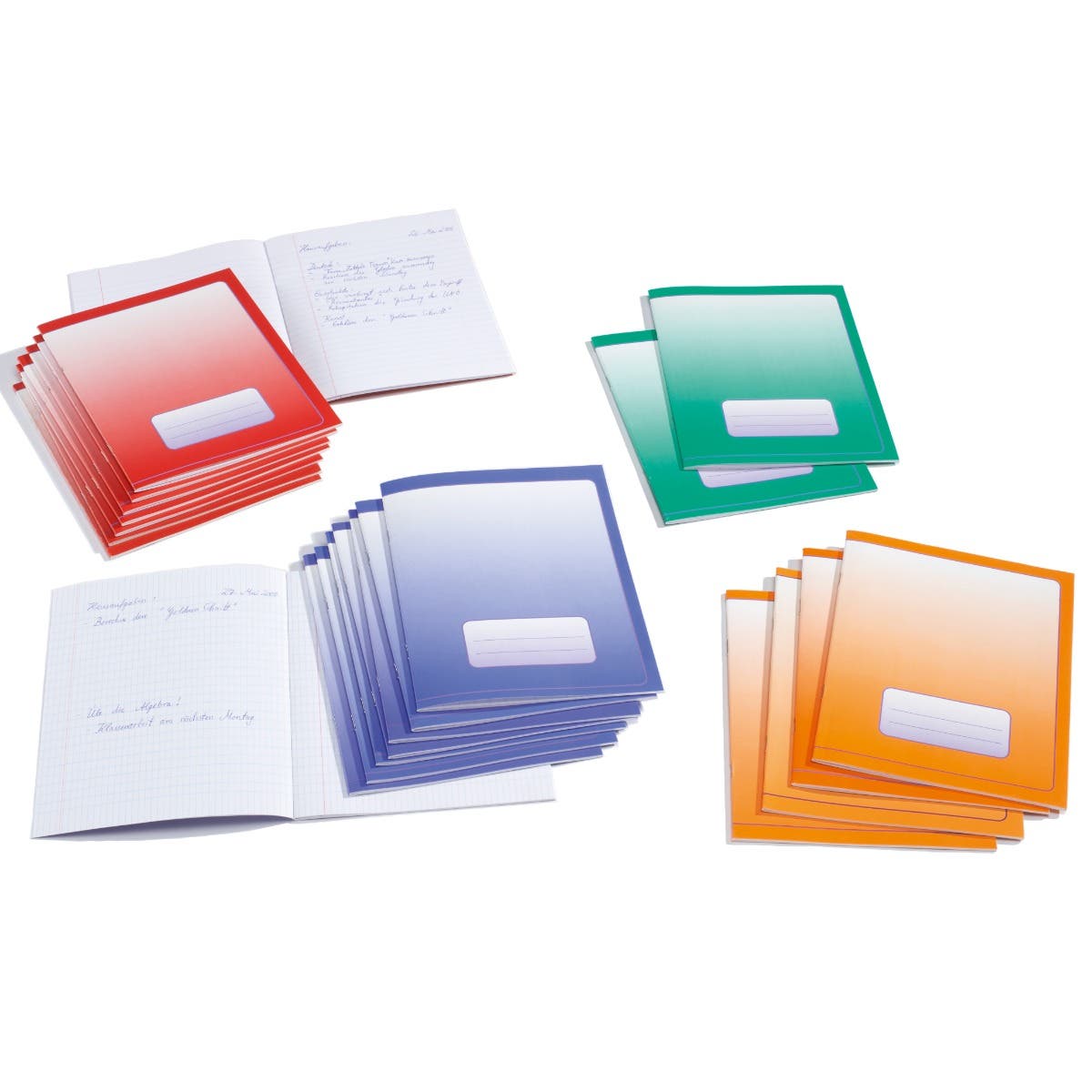 Exercise Book Small 16x21cm Portrait Format Lined Pack of 25 - Red image
