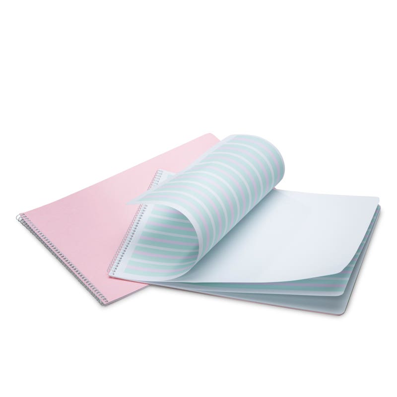 Handwriting Practice Book 9-6-9 Landscape Format Spiral Pack of 10 - Pink image