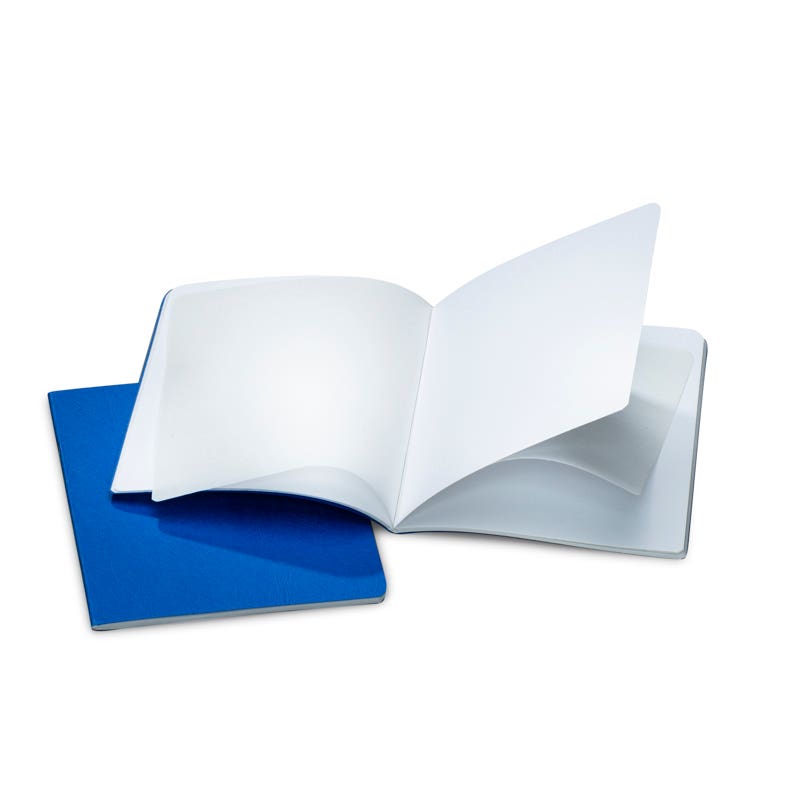 Journal Portrait Format w/ Onion Skin 16x21cm Pack of 10 - Blue image