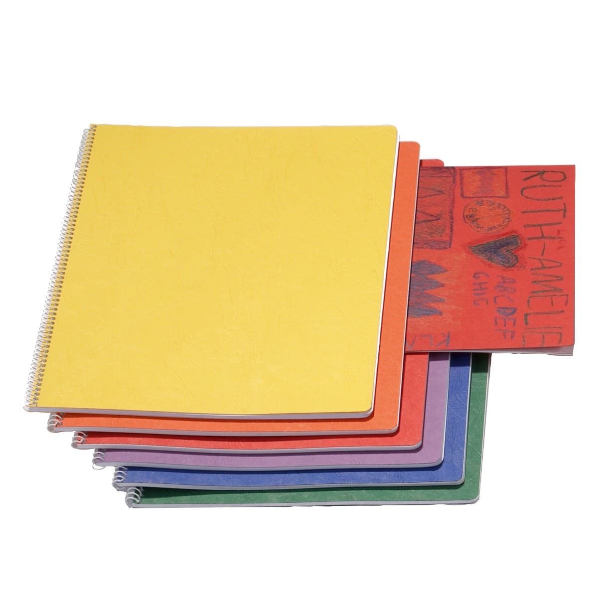 MLB 32x24cm Portrait Format Spiral w/ Onion Skin Pack of 10 - Yellow image