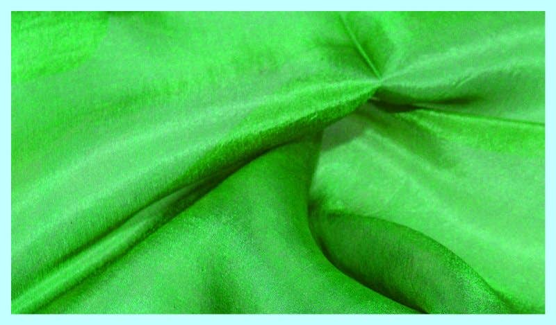 Filges Plant-dyed Hemmed Silk 92x203 cm - Green image