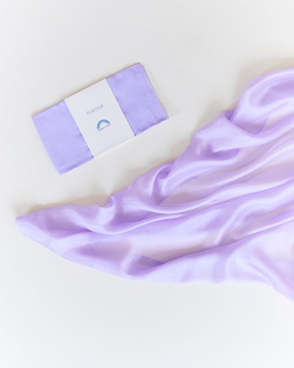 Sarah's Silks Playsilks 90x90 cm  - Lavender image