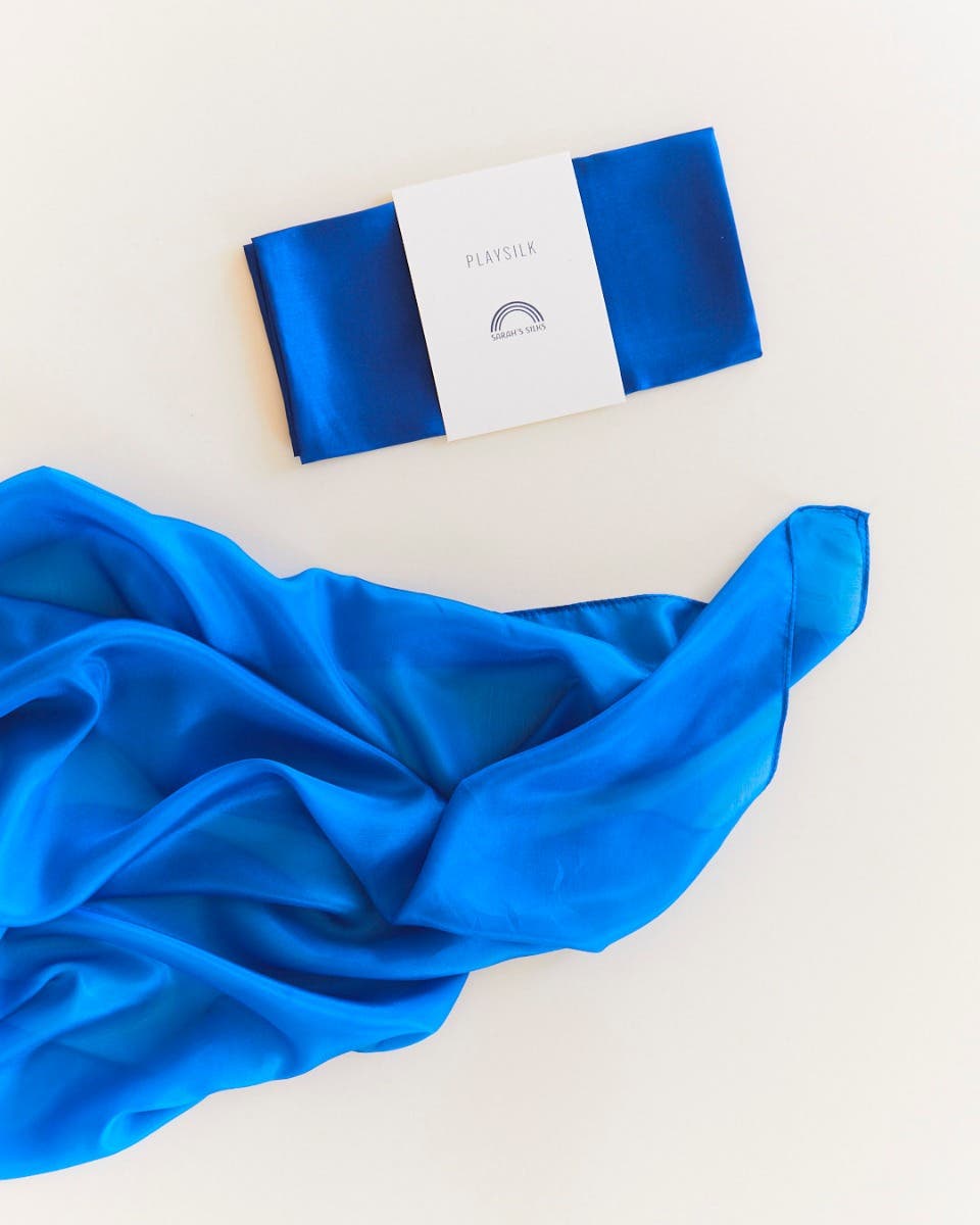 Sarah's Silks Playsilks 90x90 cm  - Royal blue image