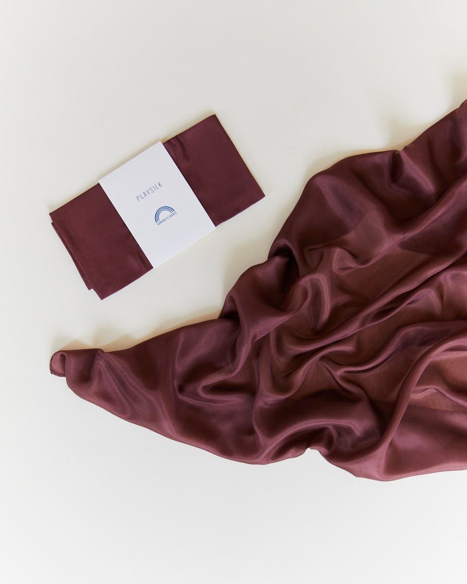 Sarah's Silks Playsilks 90x90 cm  - Brown image