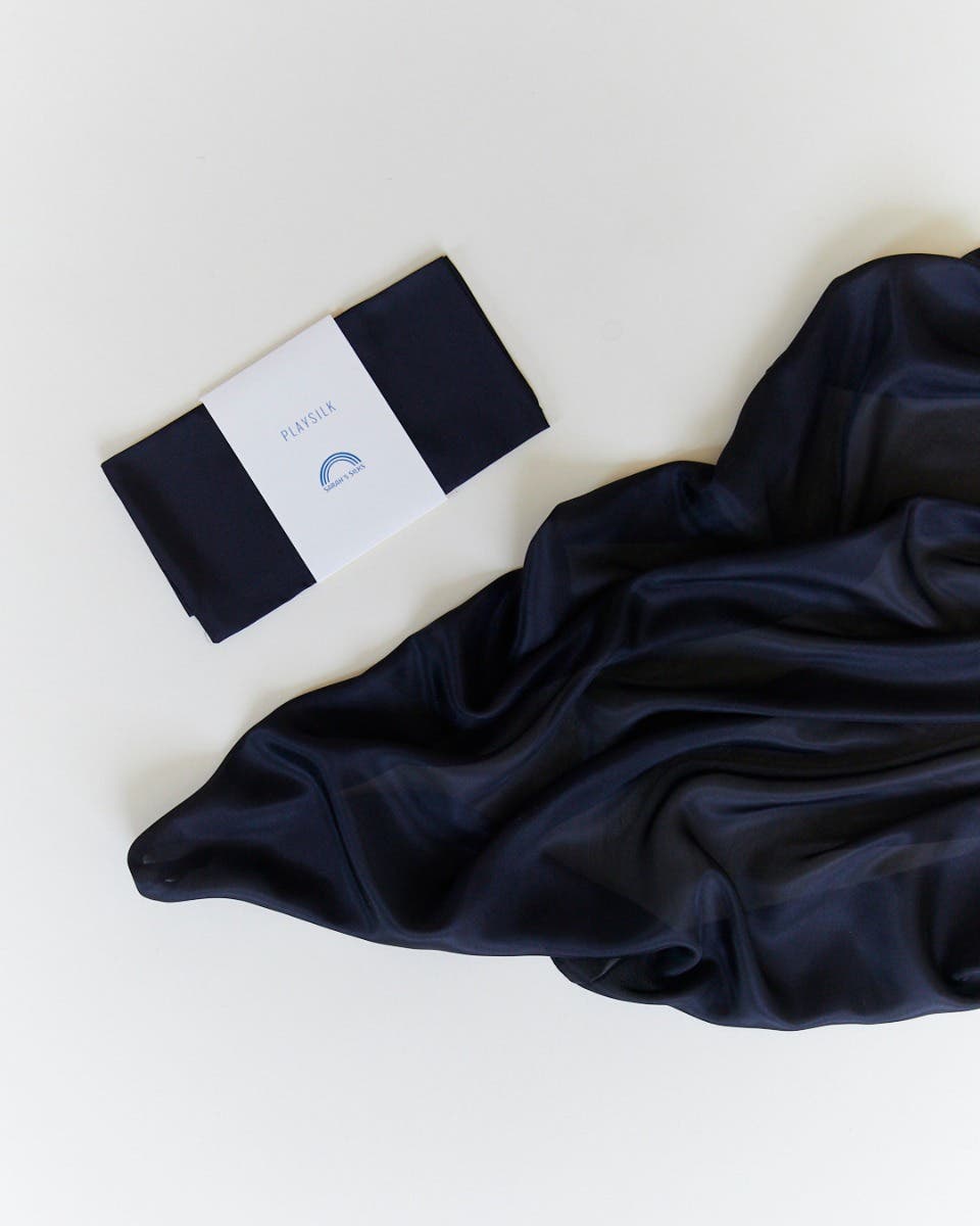 Sarah’s Silks Playsilks 90x90cm - black image