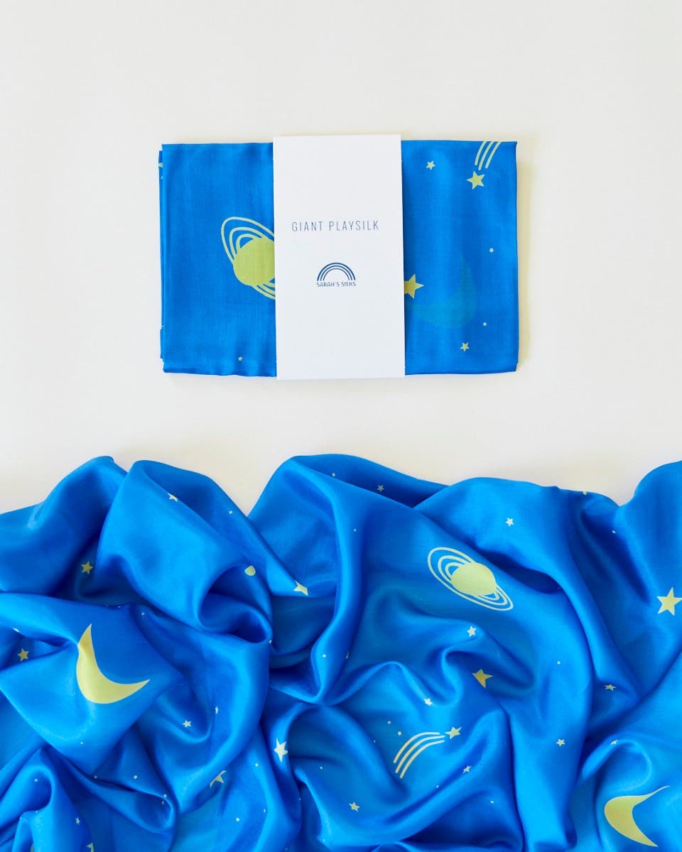 Sarah’s Silks Playsilks 90x275cm - starry night image