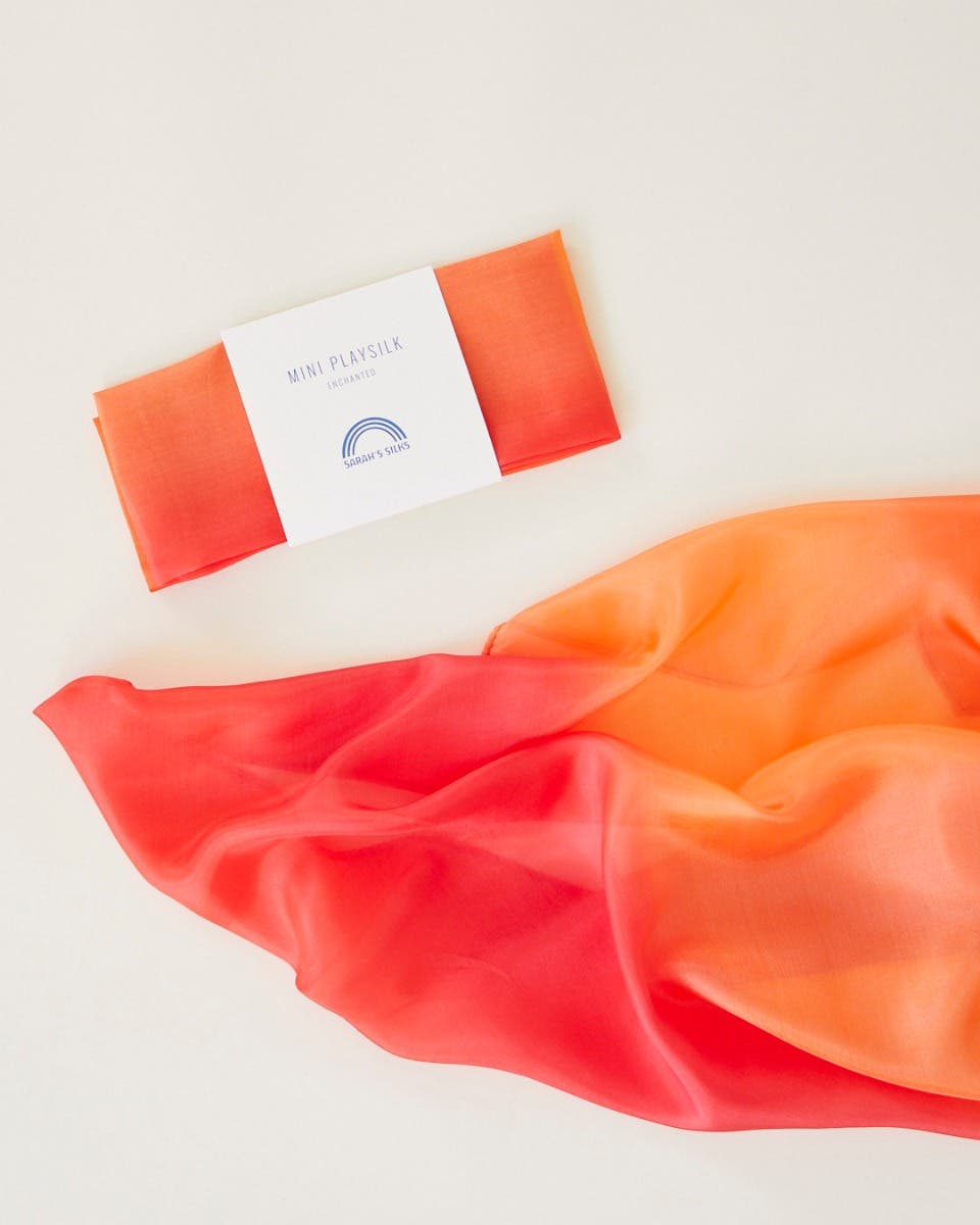Sarah’s Silks Playsilks 53x53cm - fire image