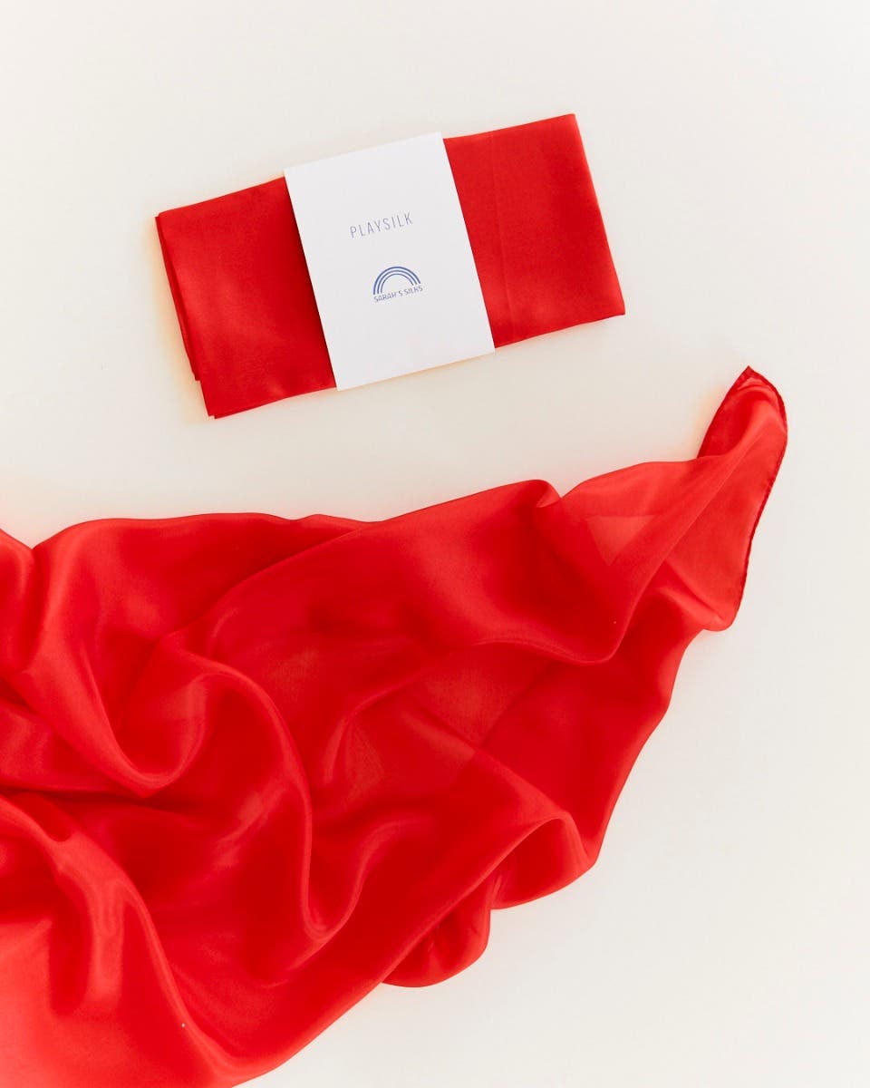 Sarah's Silks Playsilks Mini 53x53 cm - Red image