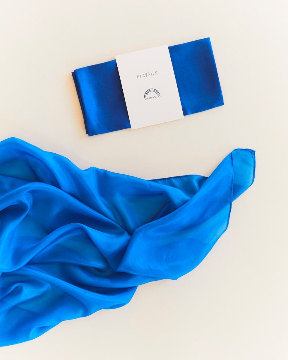 Sarah's Silks Playsilks Mini 53x53 cm - Royal Blue image