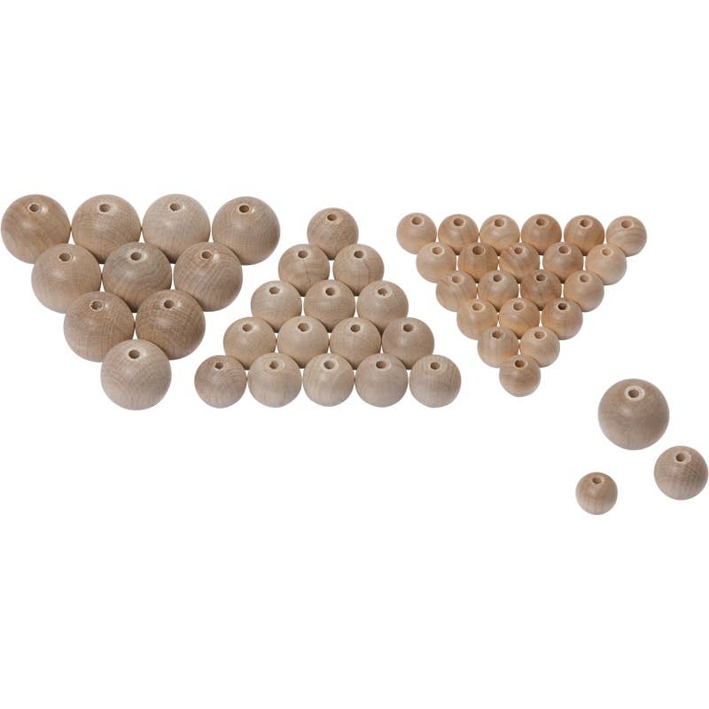 Wooden beads unlacquered 15 mm image