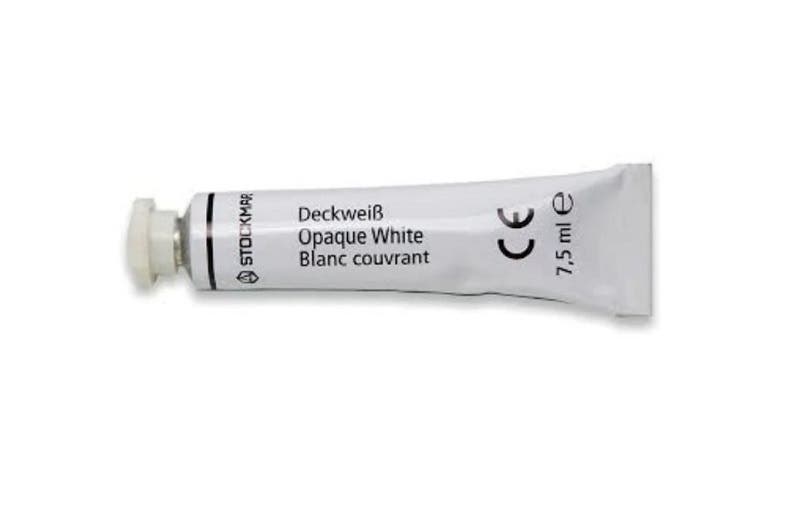 Stockmar Opaque colourbox Replacement colour 1 Tube - White Opaque image