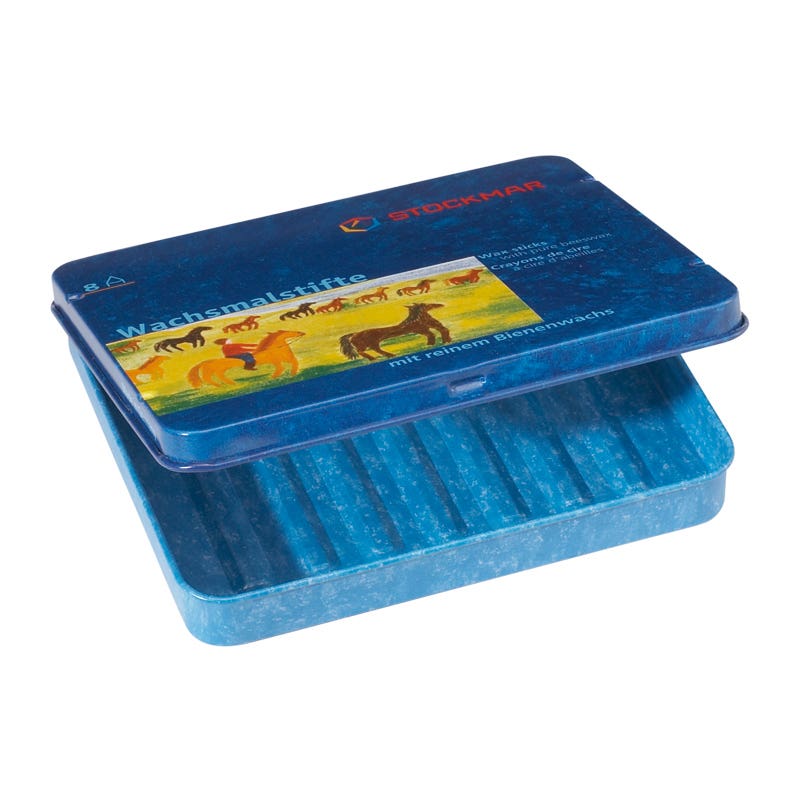 Stockmar Empty Tin for 8 Wax Crayon Sticks image