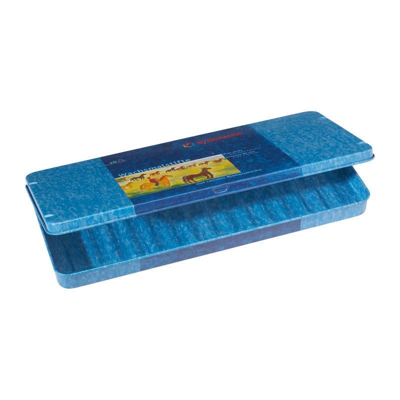 Stockmar Empty Tin for 16 Wax Crayon Sticks image