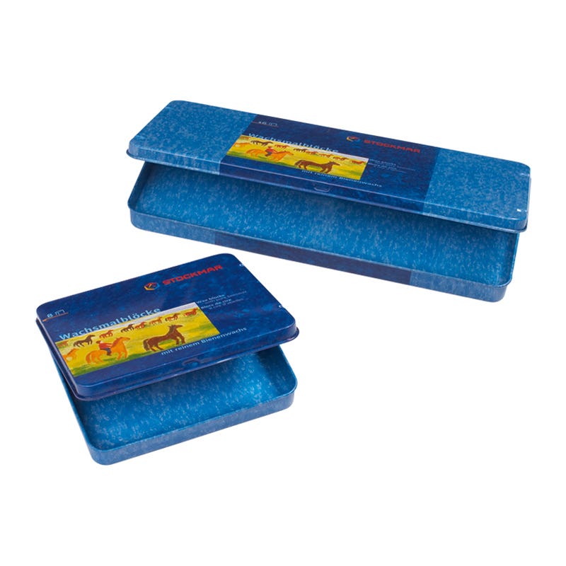 Stockmar Empty Tin for 8 Wax Crayon Blocks image