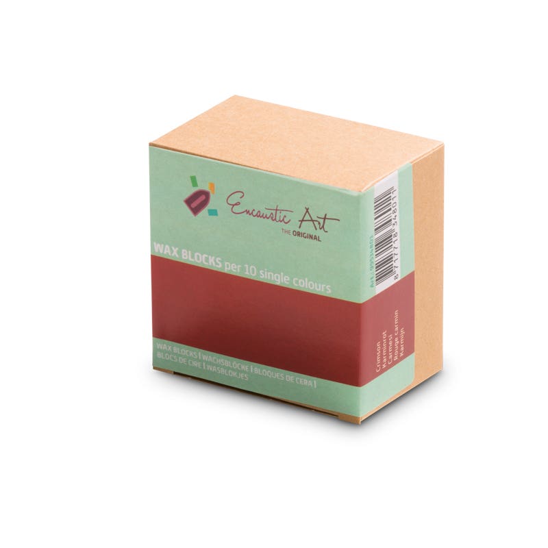 Encaustic Art 10x1 Wax Block - Crimson image