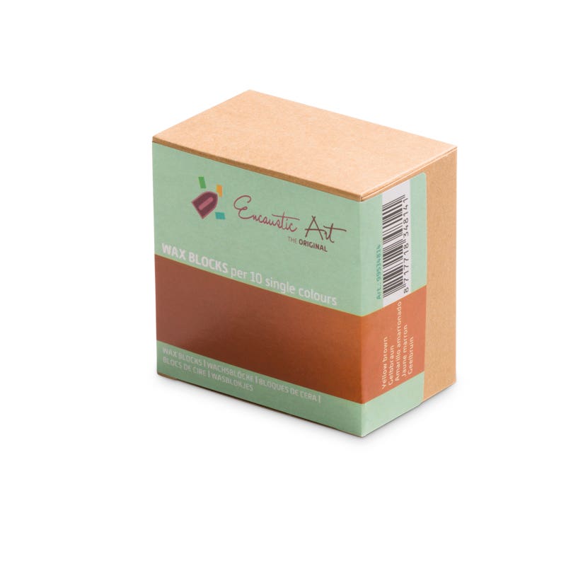 Encaustic Art 10x1 Wax Block - Yellow brown image
