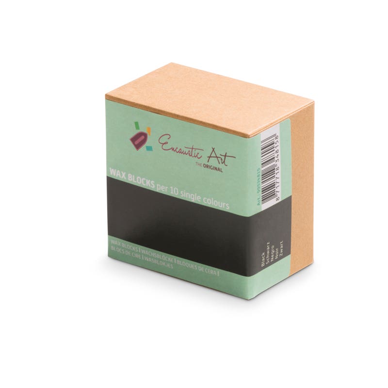 Encaustic Art 10x1 Wax Block - Black image