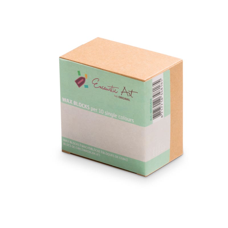 Encaustic Art 10x1 Wax Block - White image
