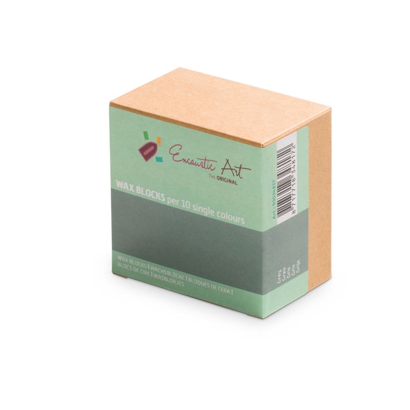 Encaustic Art 10x1 Wax Block - Grey image