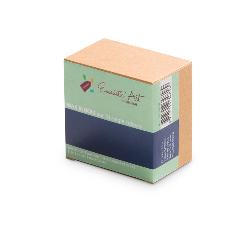 Encaustic Art 10x1 Wax Block - Prussian blue image