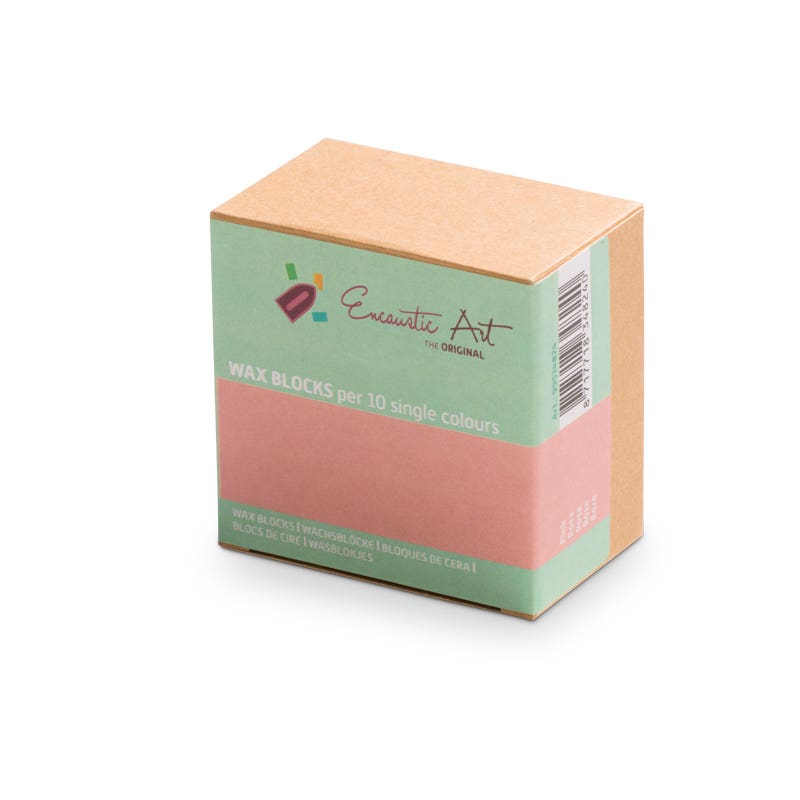 Encaustic Art 10x1 Wax Block - Pink image