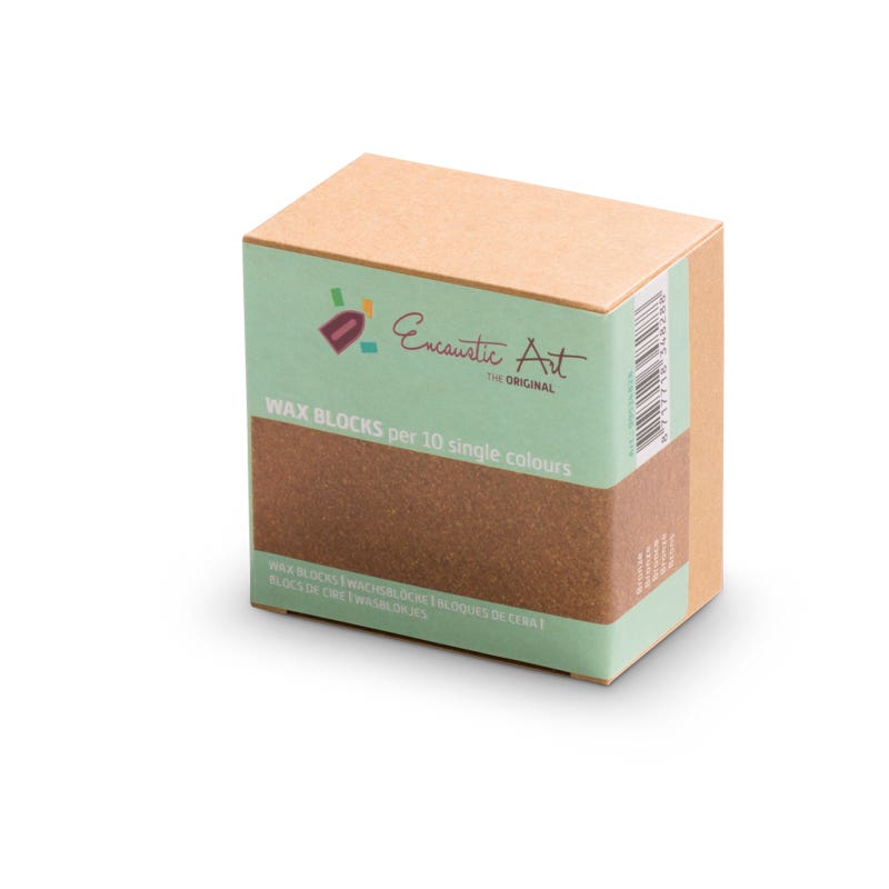 Encaustic Art 10x1 Wax Block - Bronze image