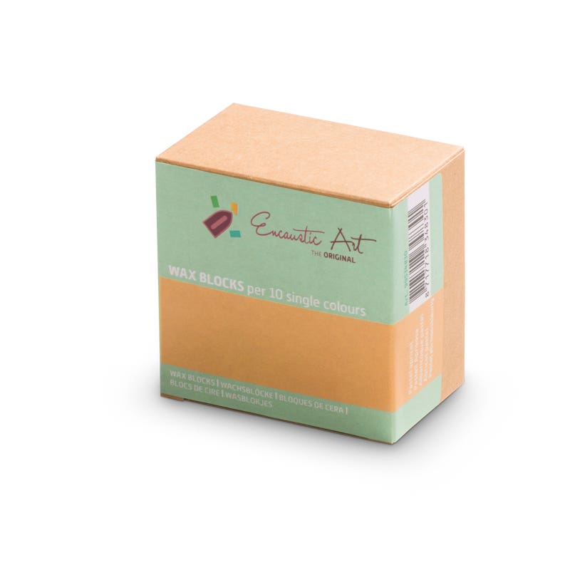 Encaustic Art 10x1 Wax Block - Pastel apricot image