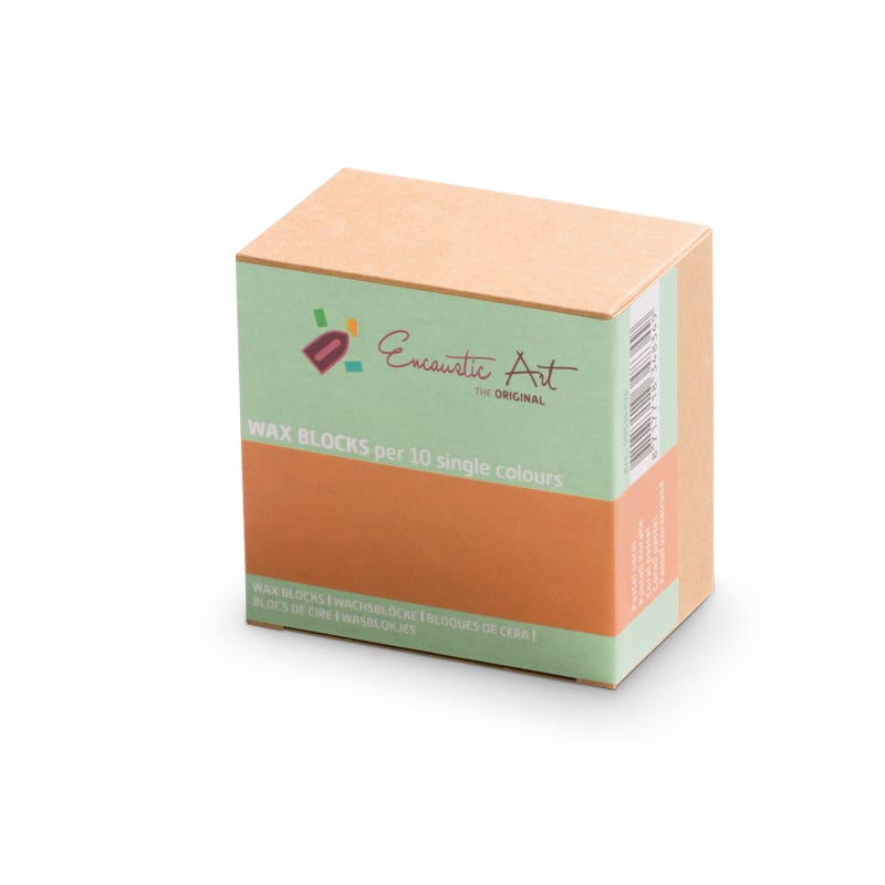 Encaustic Art 10x1 Wax Block - Pastel coral image