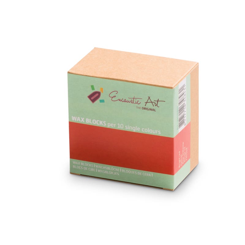 Encaustic Art 10x1 Wax Block - Bright red image