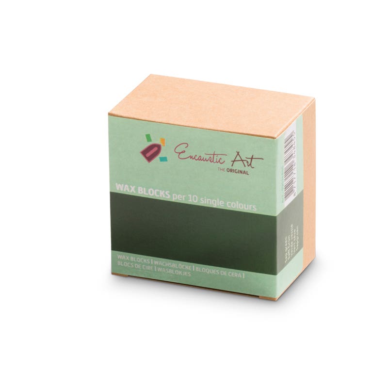 Encaustic Art 10x1 Wax Block - Sap green image