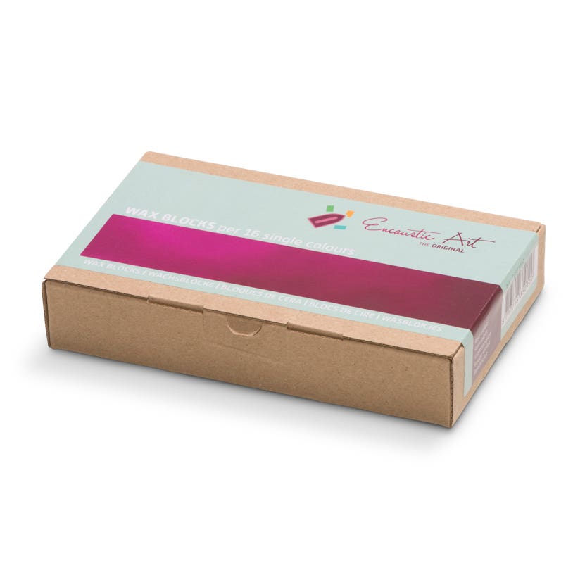 Encaustic Art Wax Blocks 16 pcs - Red violet image