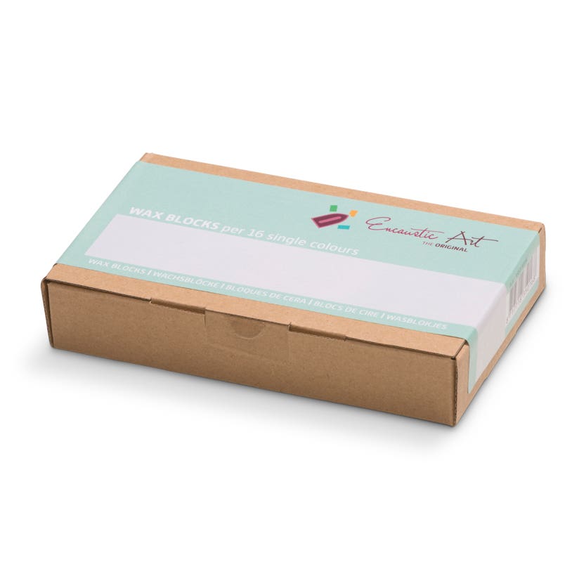 Encaustic Art Wax Blocks 16 pcs - White image