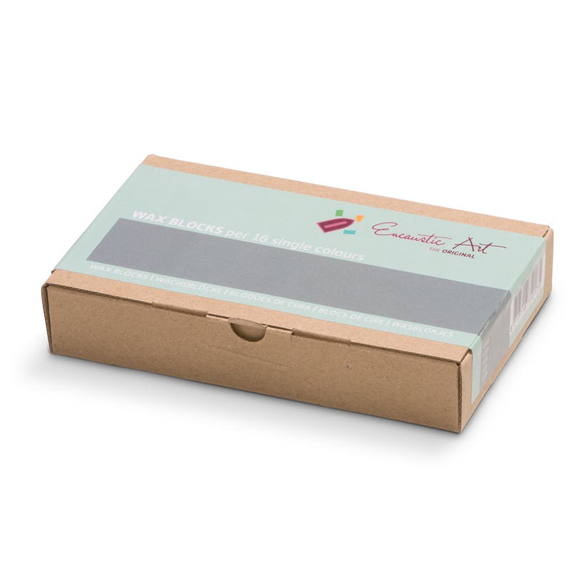 Encaustic Art Wax Blocks 16 pcs - Grey image