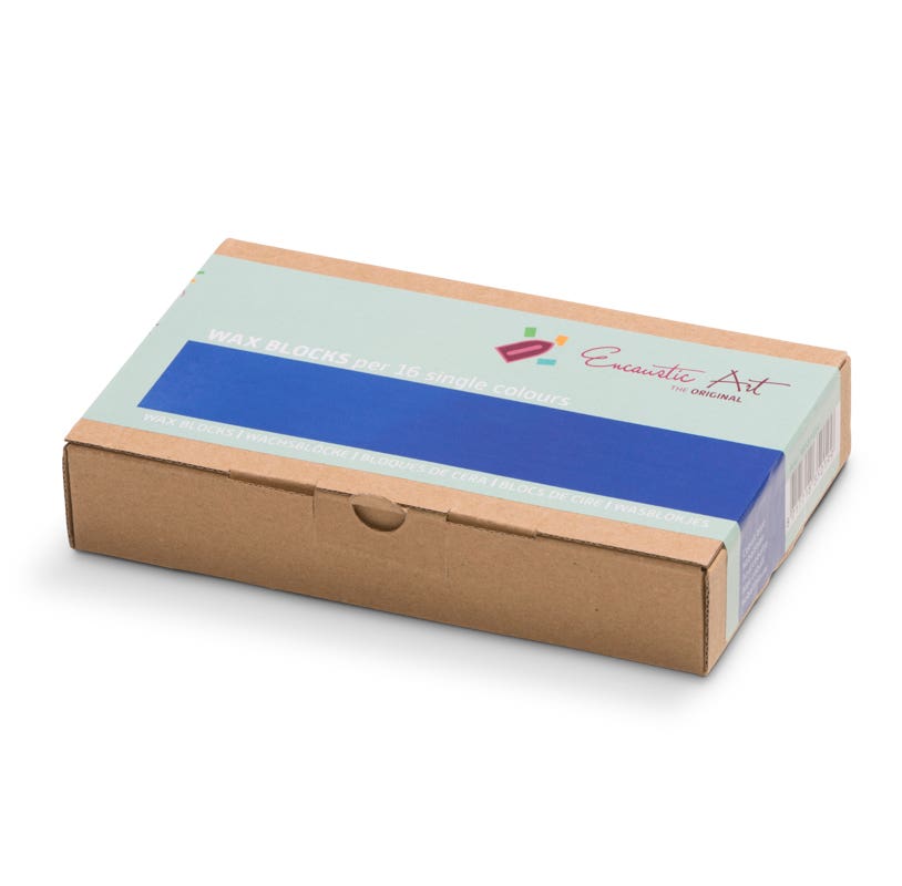 Encaustic Art Wax Blocks 16 pcs - Cobalt blue image