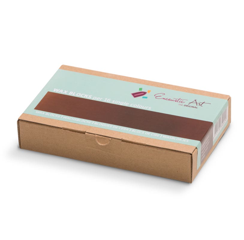 Encaustic Art Wax Blocks 16 pcs - Umber image