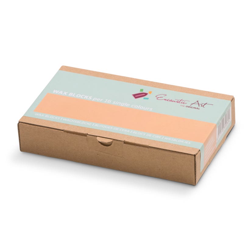 Encaustic Art Wax Blocks 16 pcs - Pastel apricot image