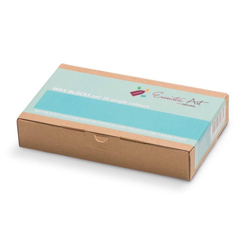 Encaustic Art Wax Blocks 16 pcs - Pastel mint image