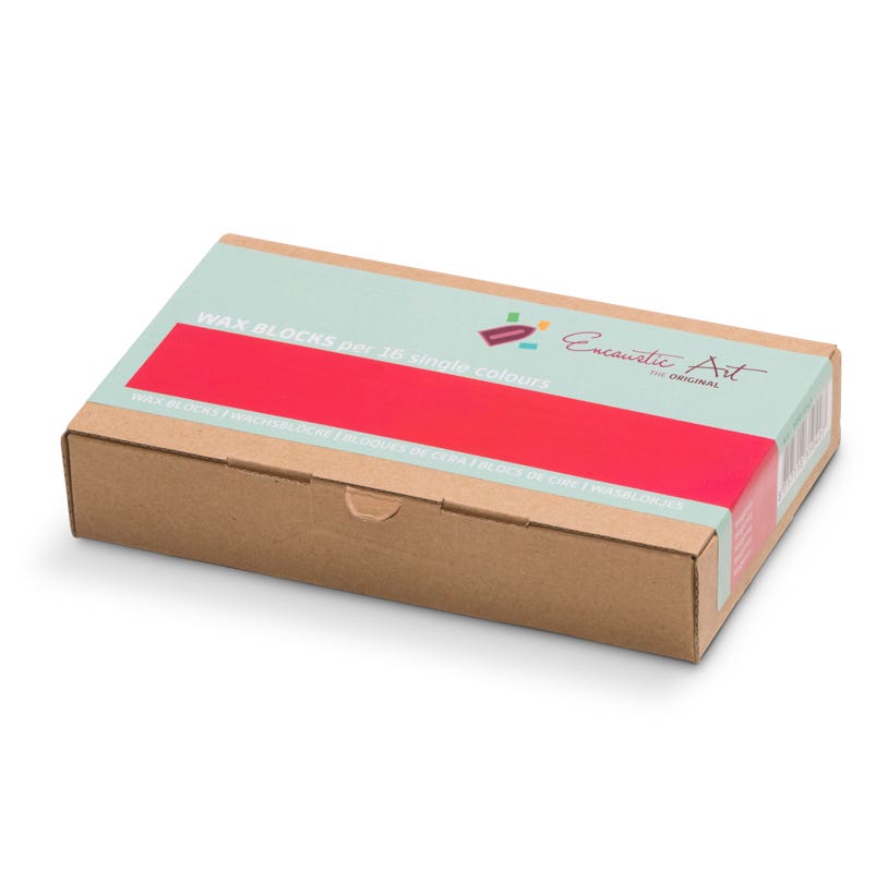 Encaustic Art Wax Blocks 16 pcs - Magenta image