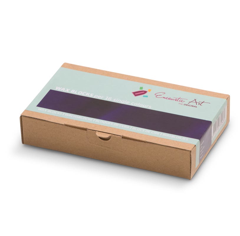 Encaustic Art Wax Blocks 16 pcs - Purple image