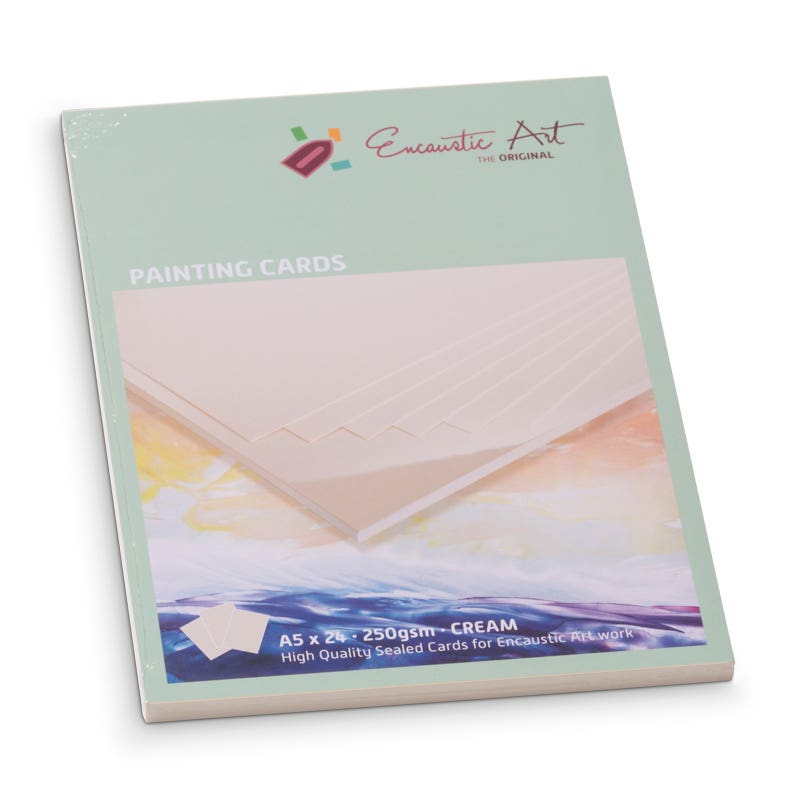 Encaustic Art Painting Cards A5 - cream image