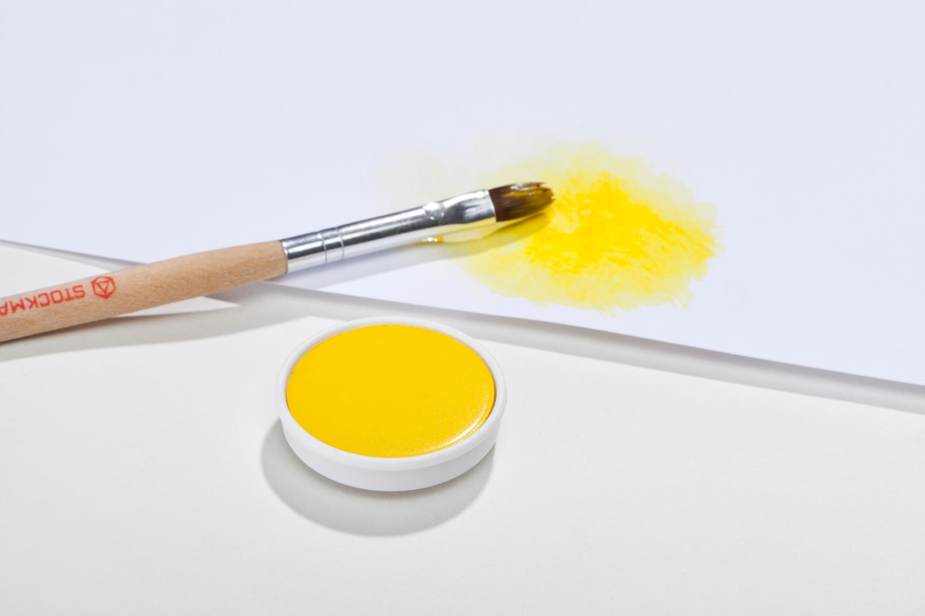 Stockmar Opaque colourbox Replacement colour 10 Pieces - Lemon Yellow image