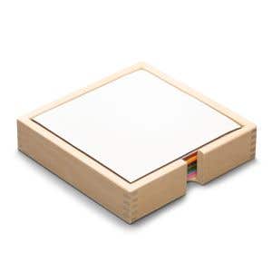 Japanese Silk Paper 16x16cm - FSC - 20 colours assorted - 960 sheets in wooden tray