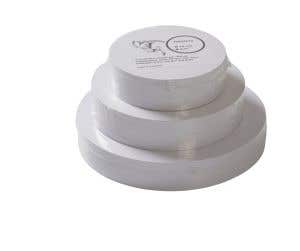 Round Folding Paper 120 g - White - 250 Sheets  