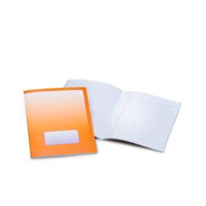 Exercise Book Small 16x21cm Portrait Format Lined 6-3-6 mm Pack of 25 - Orange