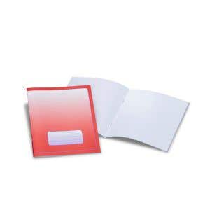 Exercise Book Small 16x21cm Portrait Format Blank Pack of 25 - Red