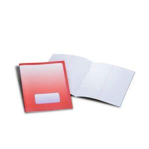 Exercise Book Small 16x21cm Portrait Format Vocabulary Lined Pack of 25 - Red