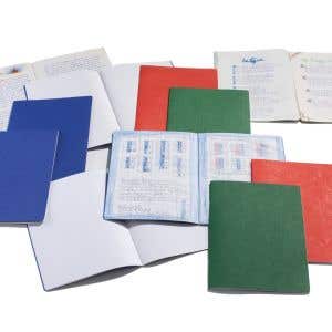 Composition Book 21x25cm Graph 4x7mm Pack of 10 - Blue