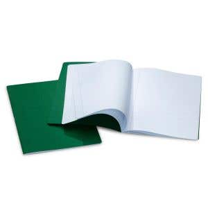 Composition Book 21x25cm 16 Lines per Page Pack of 10 - Green