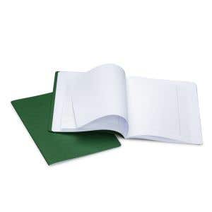 Composition Book Geography 24x32cm 1 Page Lined/1 Page Blank Pack of 10 - Green