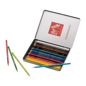 Caran d'Ache Pencils Supracolour Watercolour Tin Case - 18 Assorted colours